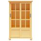 DHP Abbeywood Bookcase with Sliding Glass Doors in Sunlight Yellow, , large