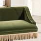 Jennifer Taylor Home Duchess 33" Medium Princess Pet Bed Sofa with Fringe Skirt in Olive Green, , large