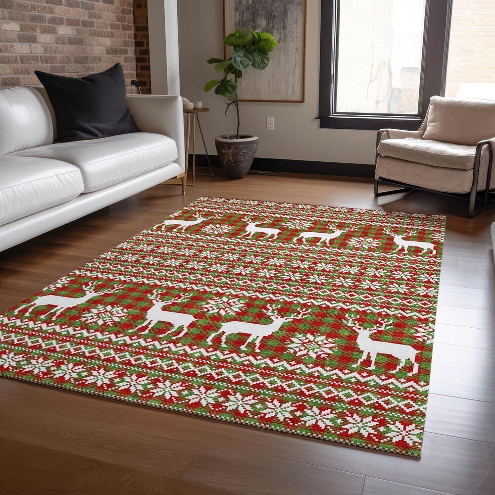 Dalyn Rug Company Wonderland WN28 3&#39; x 5&#39; Fern Indoor/Outdoor Area Rug, , large