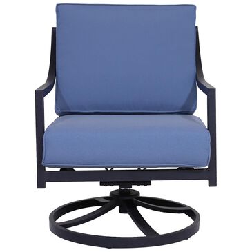 Gathercraft Charlotte Club Swivel Rocker w/ Cushion in Splendor Denim, , large