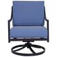 Gathercraft Charlotte Club Swivel Rocker w/ Cushion in Splendor Denim, , large