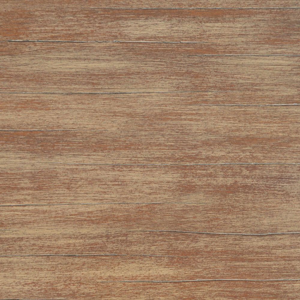 Armen Living Vivid Patio Counter Height Bar Stool with Taupe Cushion in Brown, , large