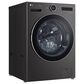 LG 5 Cu. Ft. Smart Front Load Washer with Pedestal in Black Steel, , large