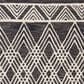 Safavieh Micro-Loop MLP155H 8" x 10" Charcoal and Ivory Area Rug, , large