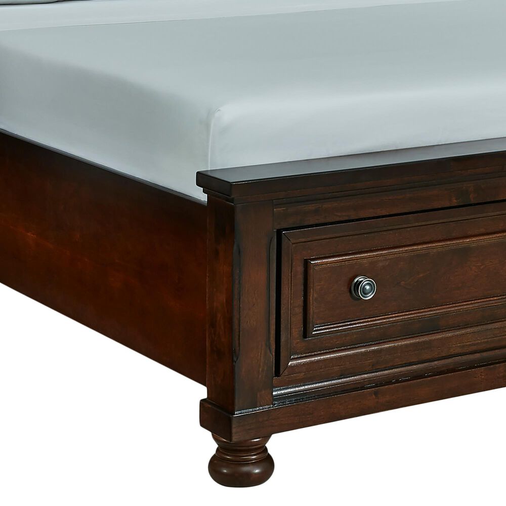Millenium Porter California King Panel Storage Bed in Rustic Brown, , large