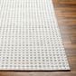 Surya Ariel White, Light Gray and Rust 10" x 14" Area Rug, , large
