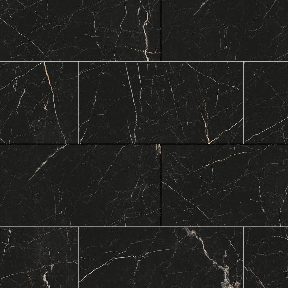 Fuzion SmartDrop Raven Marble 12" x 24" Luxury Vinyl Tile, , large