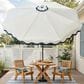 HOMLUX 10" Patio Umbrella in White, , large