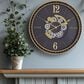 Yosemite Home Decor Matte Gear Wall Clock in Matte Grey, Silver and Gold, , large