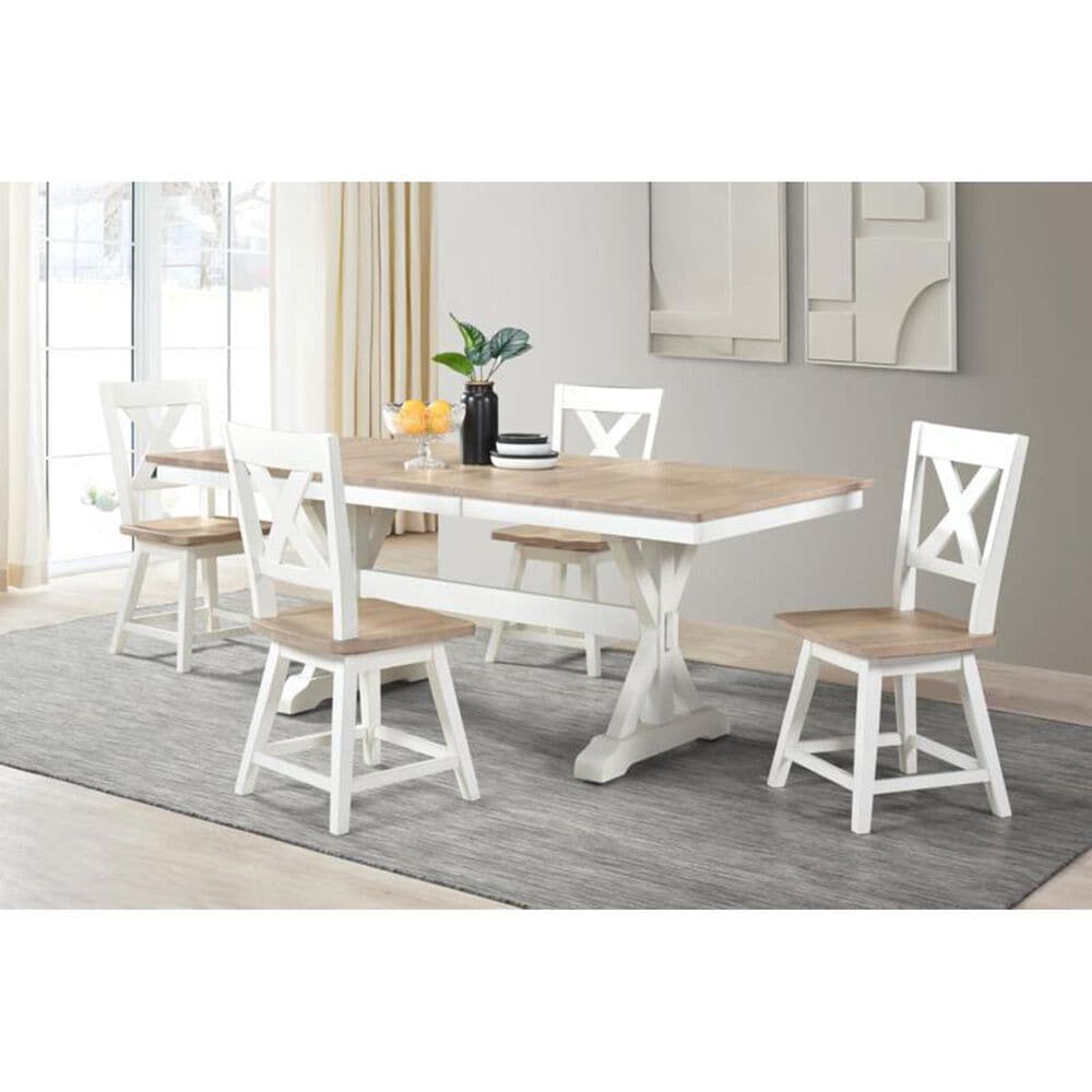Urban Styles Highland Side Chair in Whitewash and Natural, , large