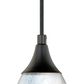 Vaxcel Milano 1-Light Mini Pendant with Marble Swirl Shade in Oil Rubbed Bronze, , large