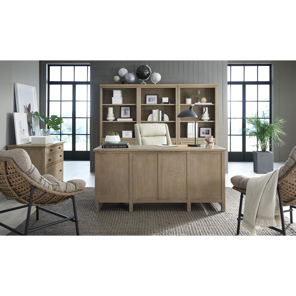 Riva Ridge Emerson 66&quot; Executive Desk in Light Elm, , large