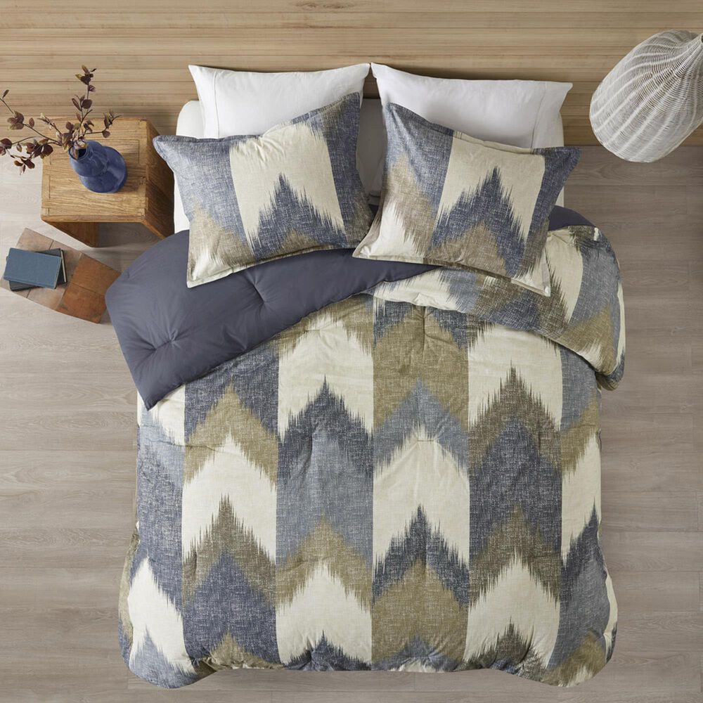 Hampton Park Alpine 3-Piece King/California King Comforter Mini Set in Navy, , large
