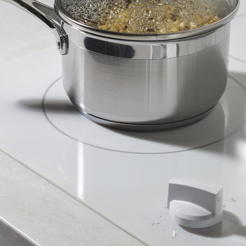 GE Appliances 36&quot; Built-In Knob Control Electric Cooktop in White, , large