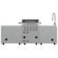 Forno Bulnes 3-Piece Outdoor Kitchen Grill Set with Beverage Center in Stainless Steel and White, , large