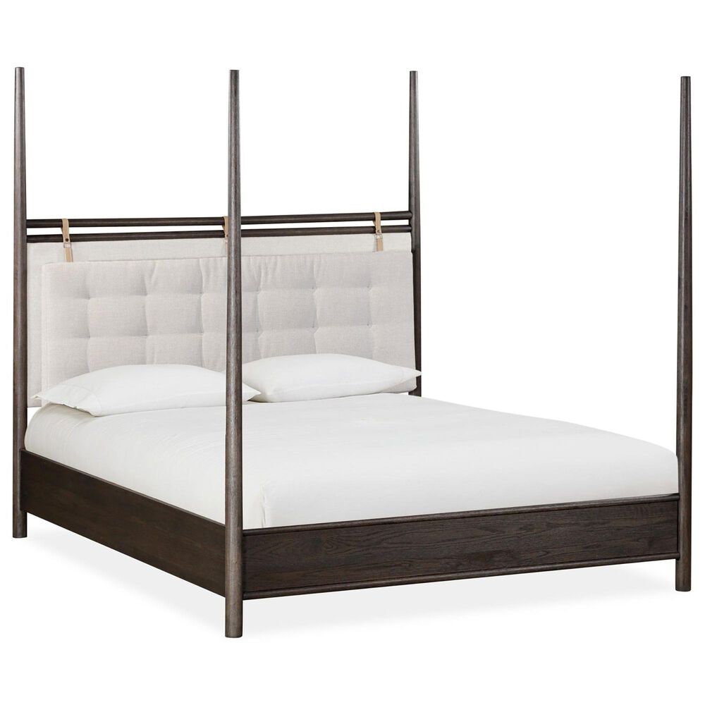 Urban Home Rockport Yin Queen Poster Bed in Yin Brown, , large