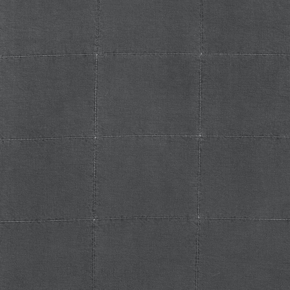 Ann Gish Cotton Canvas 30" x 36" Throw Pillow in Charcoal, , large