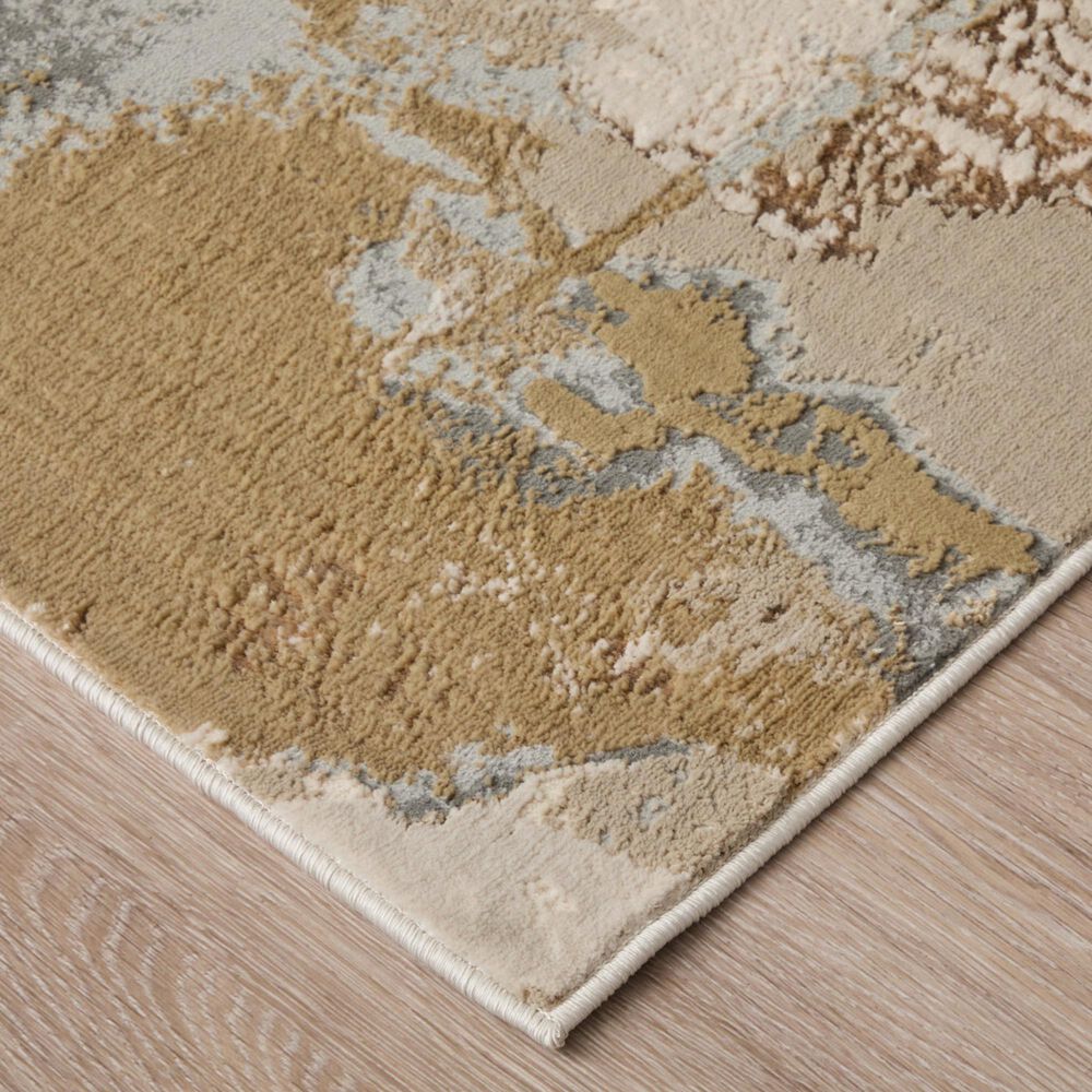 Feizy Aura Gold and Gray 12&#39; x 15&#39; Area Rug, , large