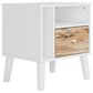 Ashley Piperton Nightstand in White and Brown, , large
