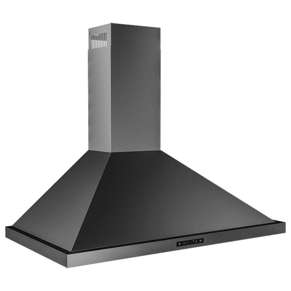 Zephyr Core Series Ombra 36" Wall Mount Convertible Range Hood with Blower in Black Stainless, , large