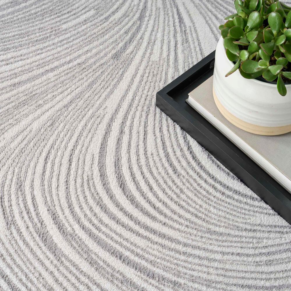 Nourison Central Park West CEP02 Grey 6&#39; x 9&#39; Area Rug, , large