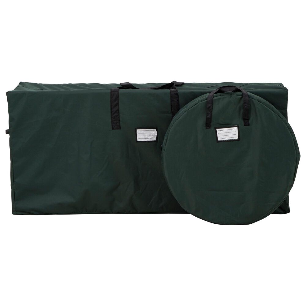 Timberlake 2-Piece Xmas Tree and Wreath Storage Bag Set in Green, , large
