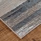 Feizy Micah 3338F 8" x 10" Black and Silver Area Rug, , large