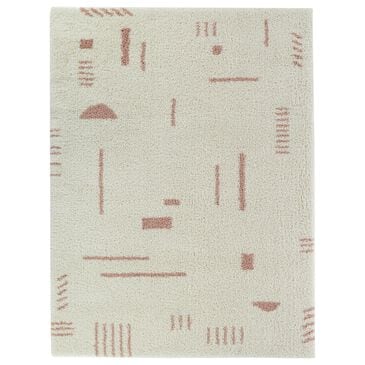 Balta Rugs Rupa 3090658 6"7" x 9" White and Pink Area Rug, , large