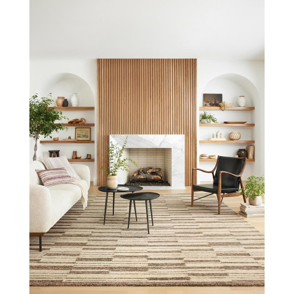 Chris Loves Julia x Loloi Polly 5&#39; x 7&#39;6&quot; Beige and Tobacco, , large