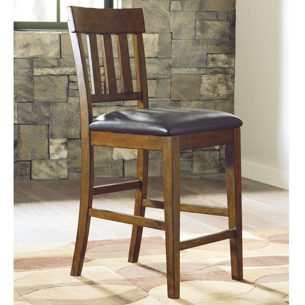 Ashley Ralene Upholstered Barstool in Medium Brown, , large