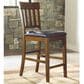 Ashley Ralene Upholstered Barstool in Medium Brown, , large