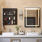 HOMLUX 16" x 24" Bathroom Medicine Cabinet with Mirror in Silver, , large