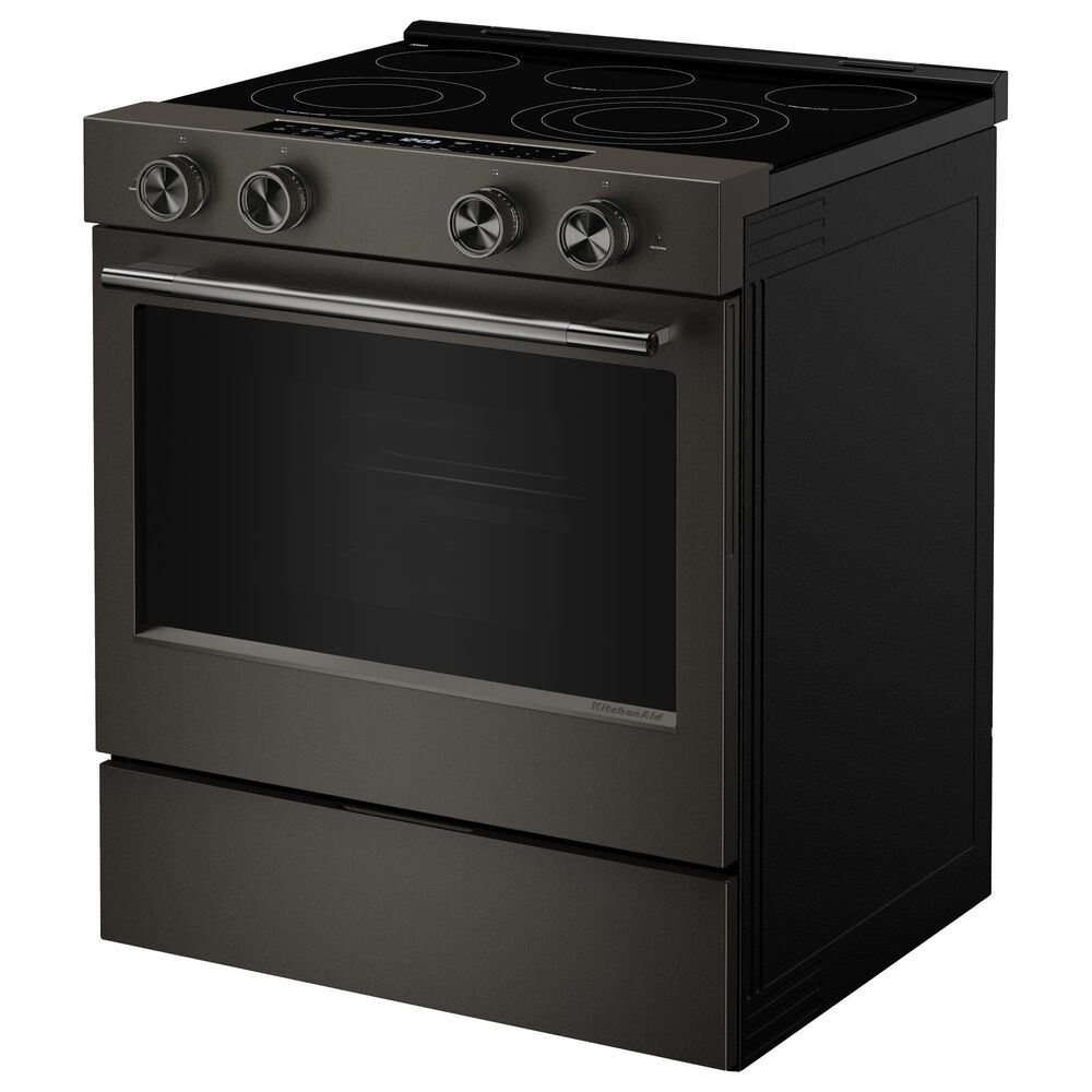 KitchenAid 5.3 Cu. Ft. Smart Slide-in Electric Range in Black Ore, , large