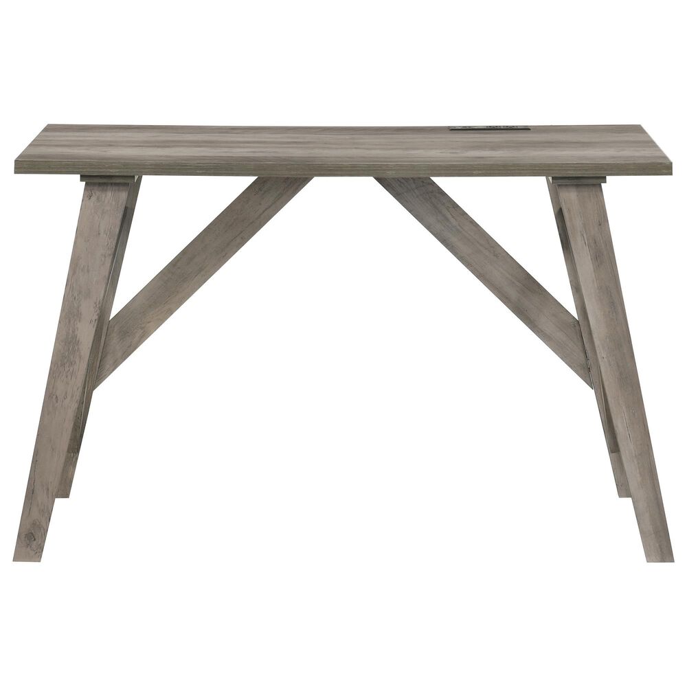Everly Living Jewel Computer Desk in Light Gray, , large