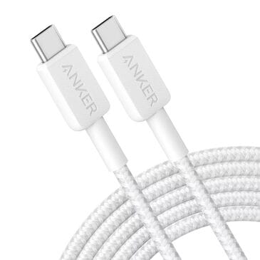 Anker 10" Braided USB-C to USB-C Cable in White, , large