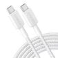 Anker 10" Braided USB-C to USB-C Cable in White, , large