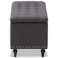 Baxton Studio Kaylee Storage Ottoman Bench in Dark Grey, , large