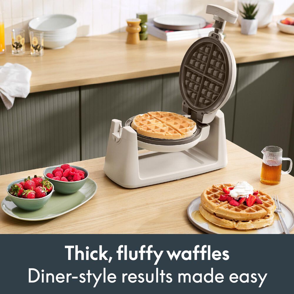 Bella Golden Rotating Waffle Maker in Oatmilk, , large