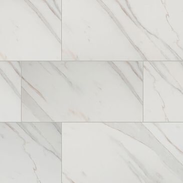 MS International Pietra Calacatta Rectangle 12" x 24" Porcelain Tile, , large