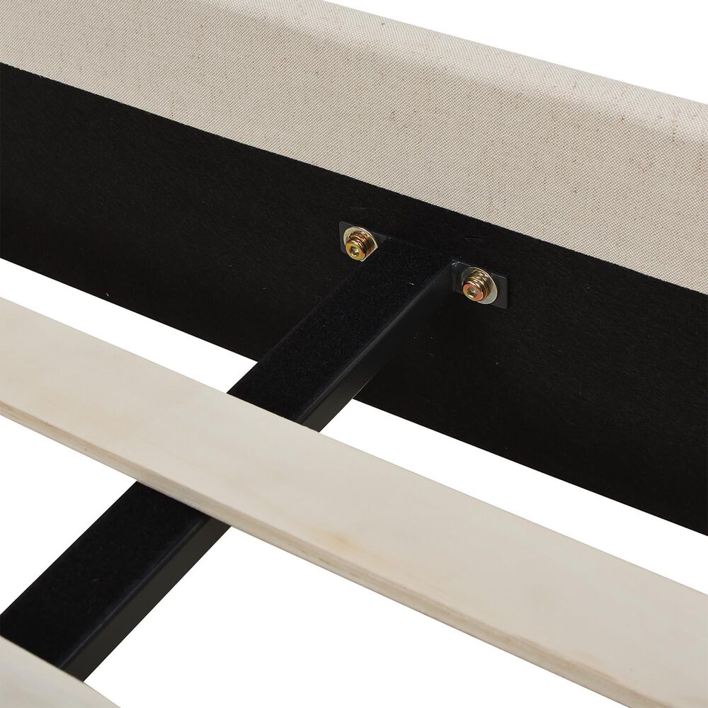 Jennifer Taylor Home Aspen King Platform Bed in Light Beige, , large