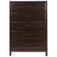Ashley Vanmore 5 Drawer Chest in Rich Merlot, , large