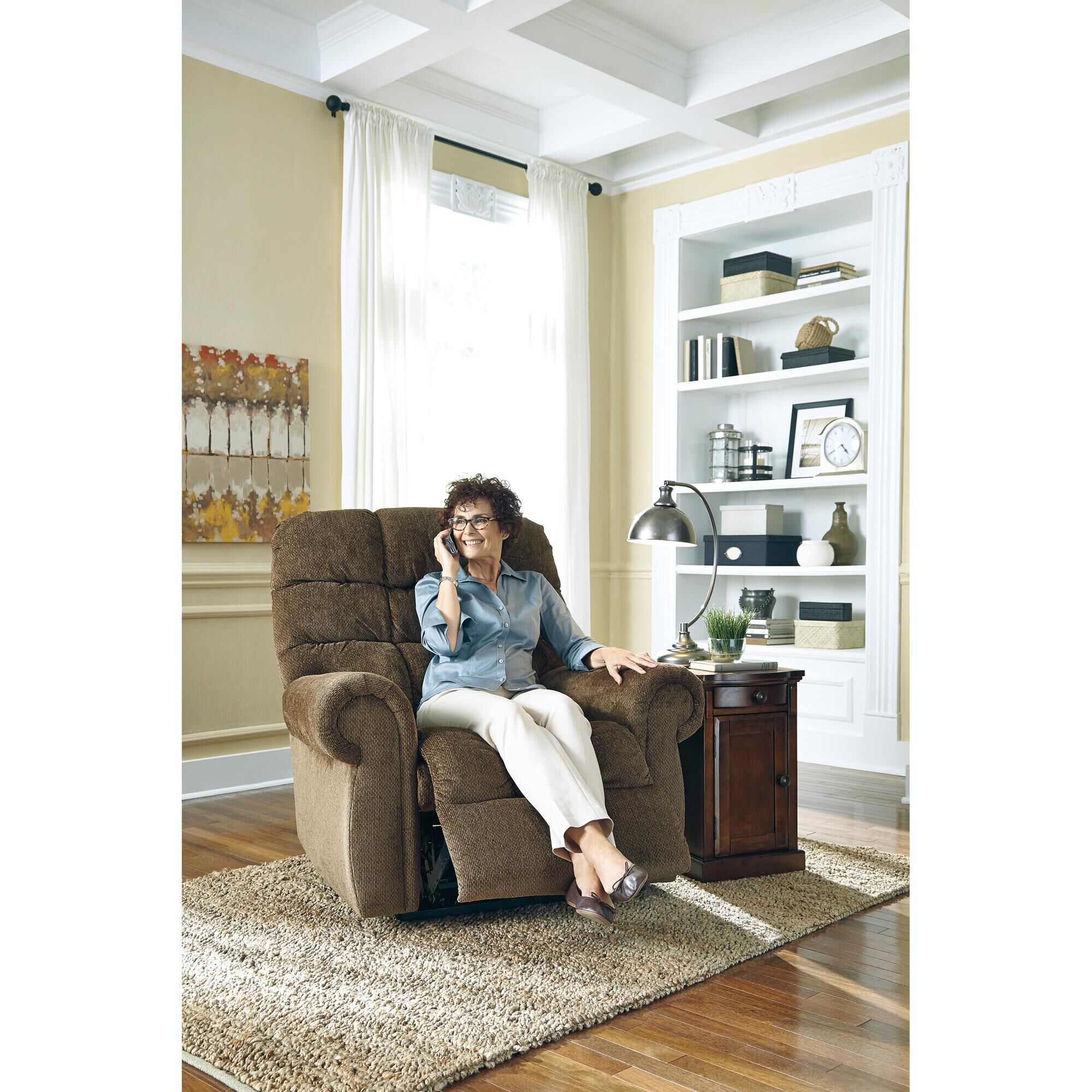Ashley ernestine best sale power lift recliner