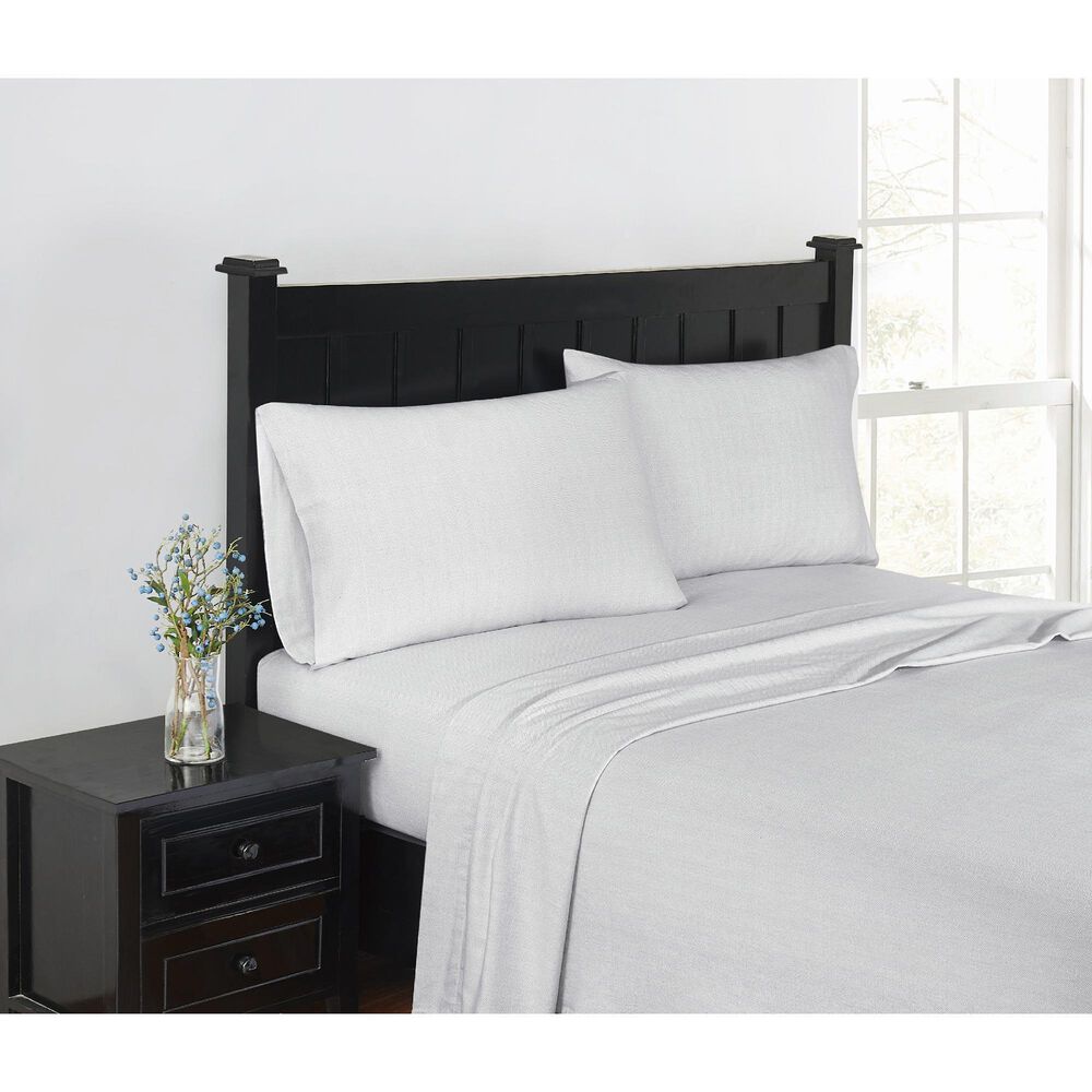 Pem America London Fog 4-Piece Queen Sheet Set in Light Grey, , large