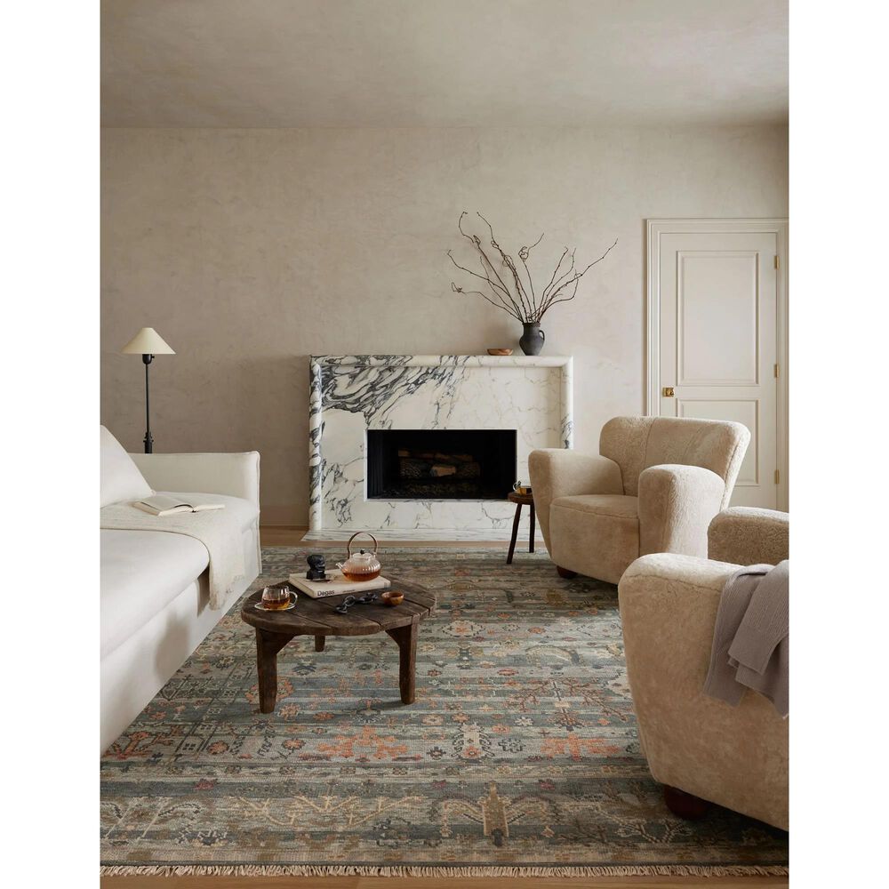 Loloi Dominic 5&#39;6&quot; x 8&#39;6&quot; Slate and Multicolor Area Rug, , large
