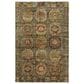 Dalyn Rug Company Silk Road Fern, Olive, Copper, Gold, Paprika, Ivory and Beige 9" x 12" Area Rug, , large