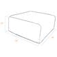 Jaxx Fairlie Faux Leather Ottoman in Black, , large