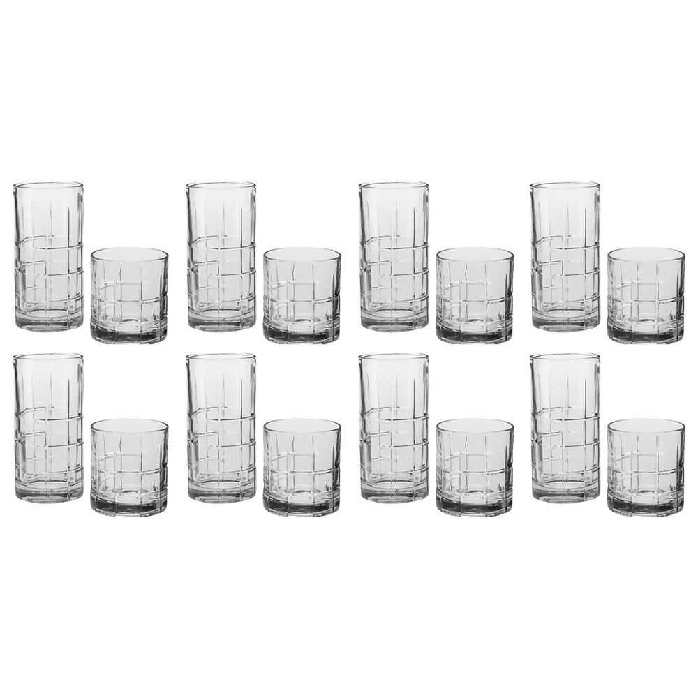 Anchor Hocking Manchester 16-Piece Glass Drinkware Set in Clear, , large