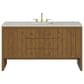 James Martin Hudson 60" Single Bathroom Vanity in Honey Oak with 3 cm Lime Delight Silestone Top and Rectangular Sink, , large