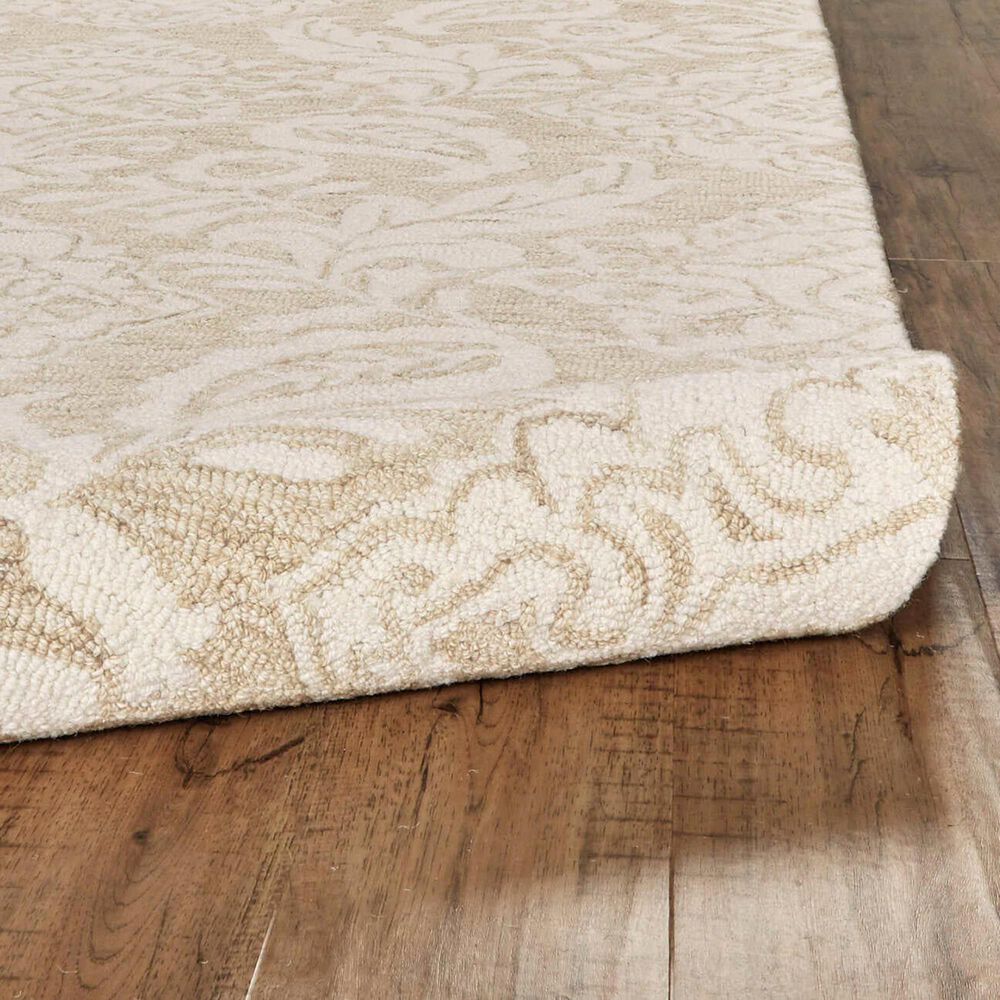 Feizy Belfort 2&#39; x 3&#39; Taupe and Ivory Area Rug, , large