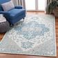 Safavieh Micro-Loop MLP213M 4" x 6" Ivory and Blue Area Rug, , large